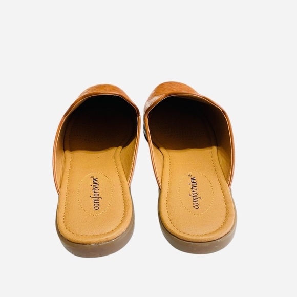 Comfortview MYA # 06117 Cognac Woven Slip-On Mules size 10.5M - Picture 5 of 10